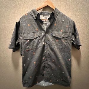AFTCO Vented Fishing Shirt - Signal Flag Print - Medium
